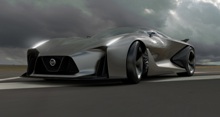 Nissan lifts the virtual covers off the Nissan Concept 2020 Vision Gran Turismo, a vision of what a high performance Nissan could look like in the future