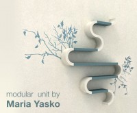 Modular shelving units by Maria Yasko
