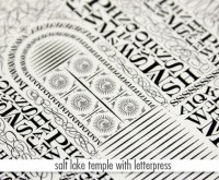 Salt Lake Temple letterpress poster