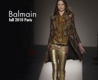 Balmain fall 2010 Paris