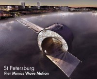 St Petersburg Pier Mimics Wave Motion