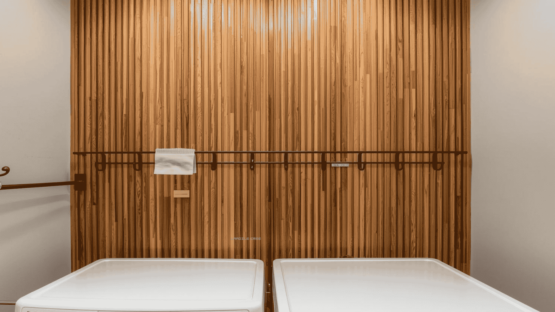 A Fluted Wood Slat Feature Wall