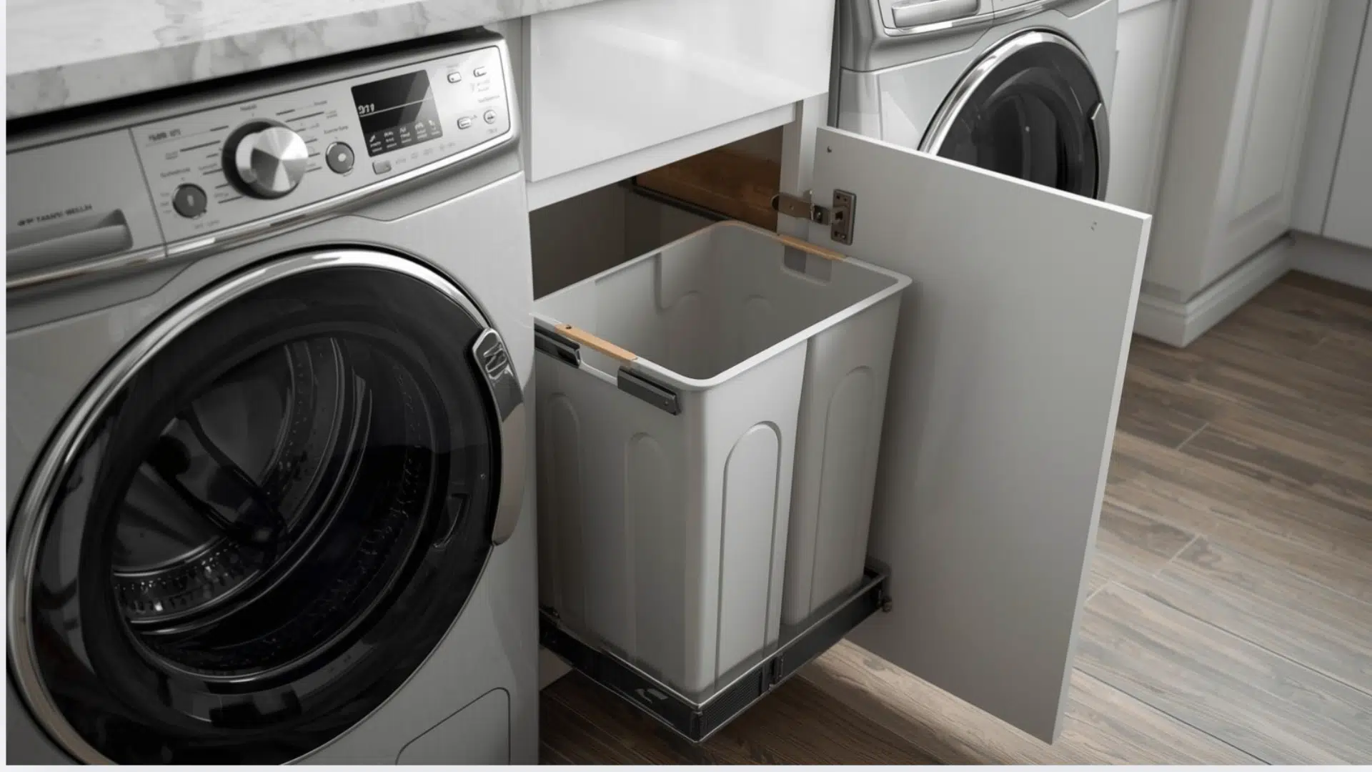 A Pull Out Laundry Hamper