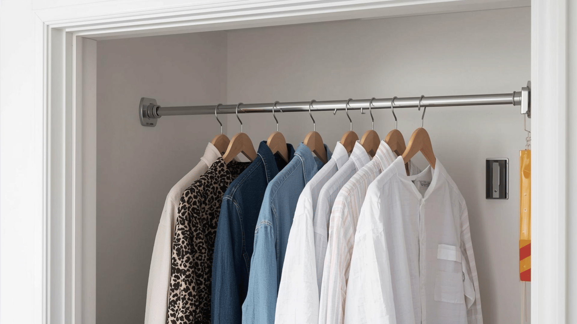 A Tension Rod For Hanging Clothes