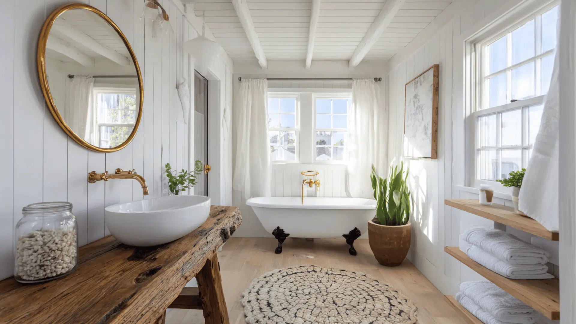 Beadboard Wainscoting With Warm Greige Walls
