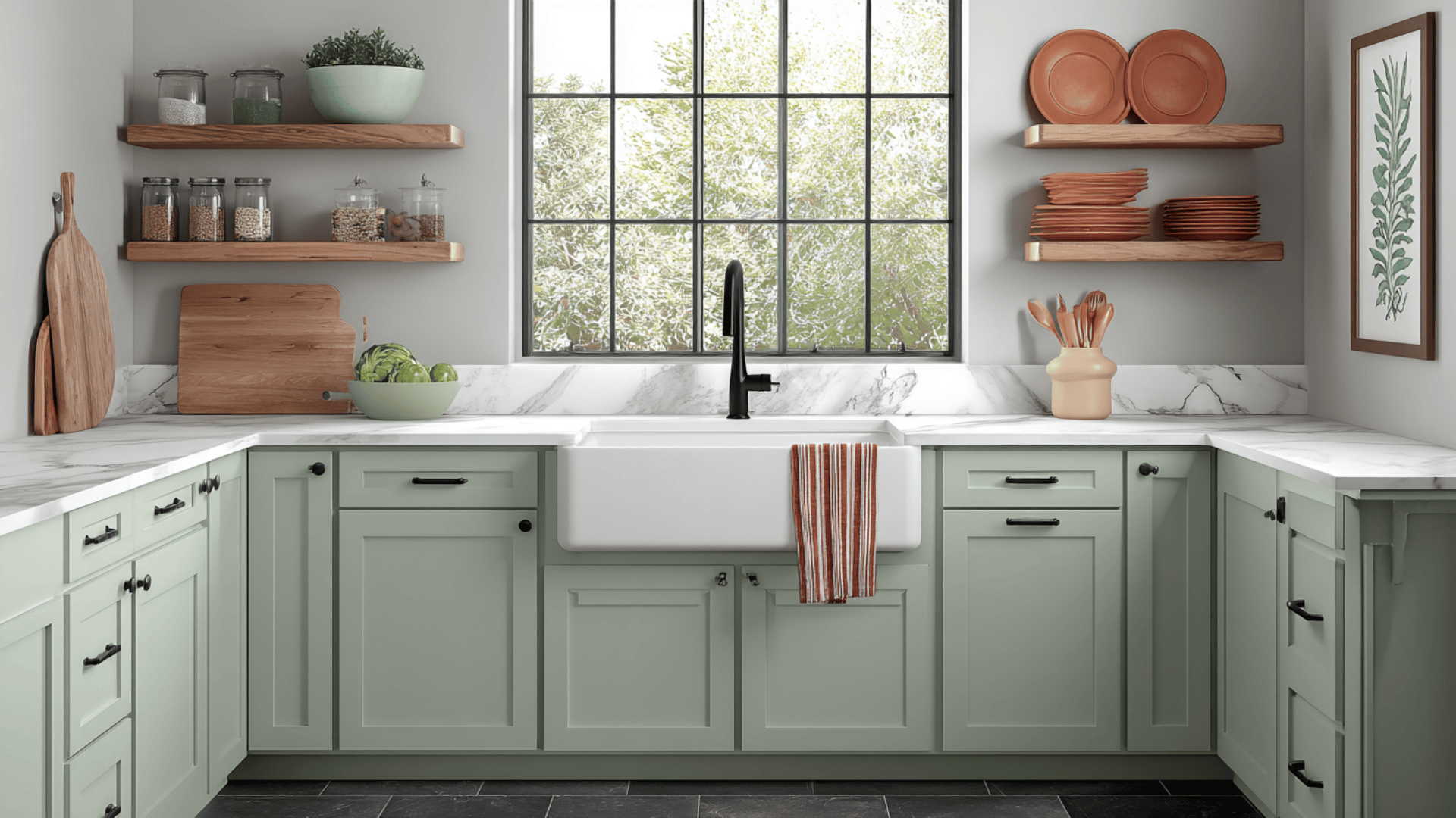 Behr Urethane Alkyd Enamel on kitchen cabinets