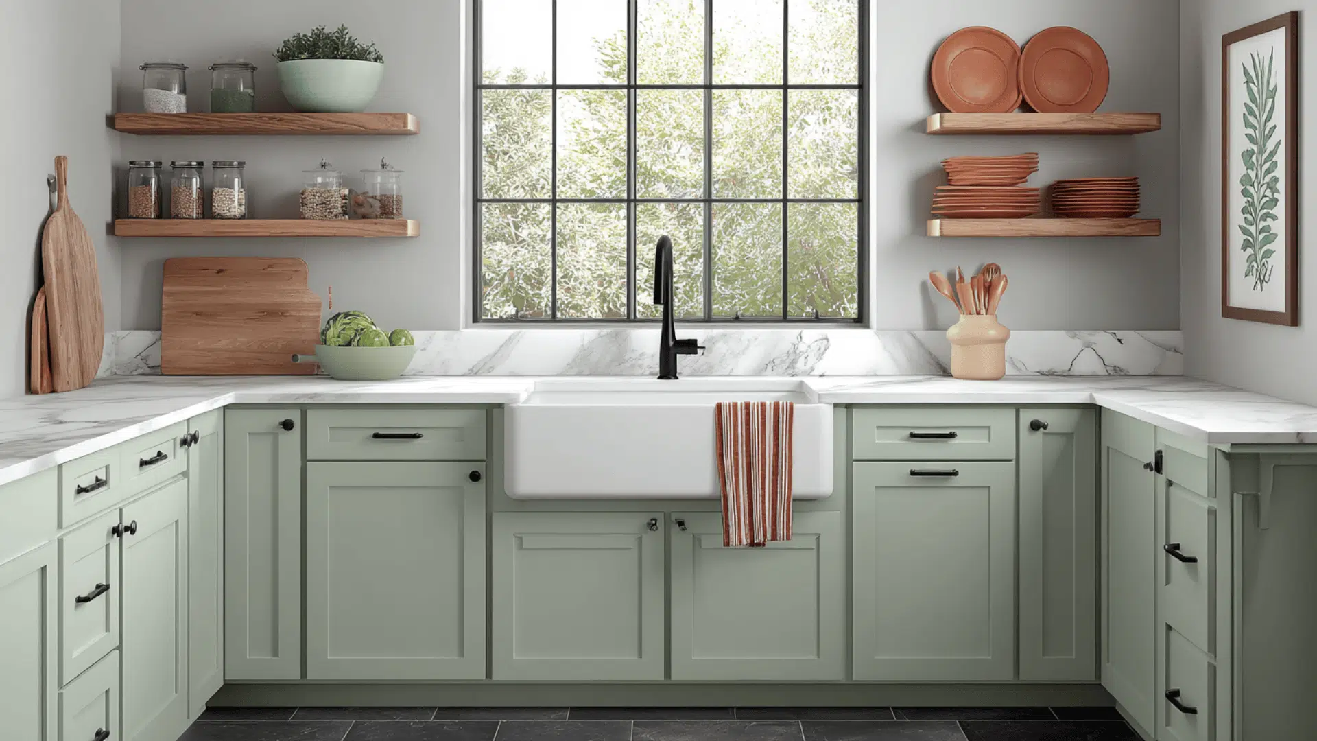 Behr Urethane Alkyd Enamel on kitchen cabinets