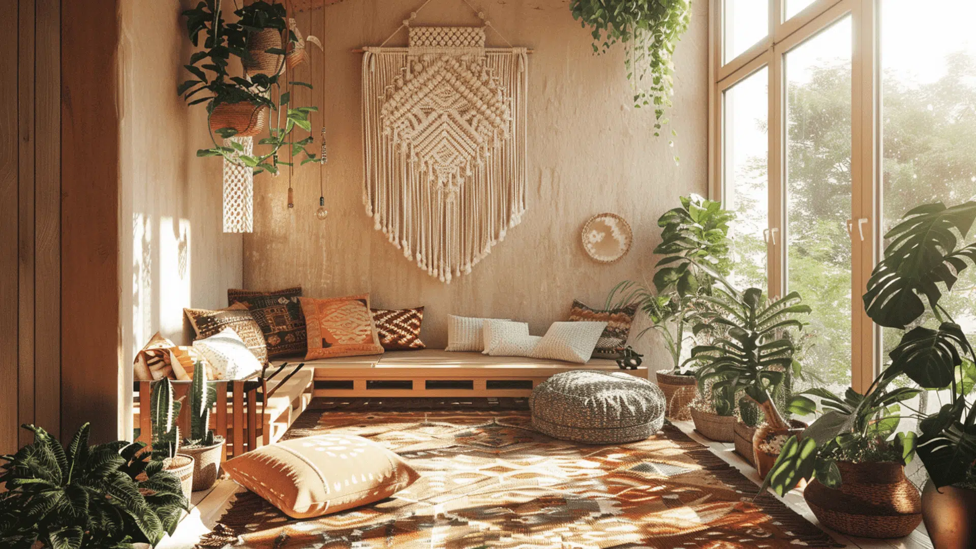 Boho Cozy Sunroom