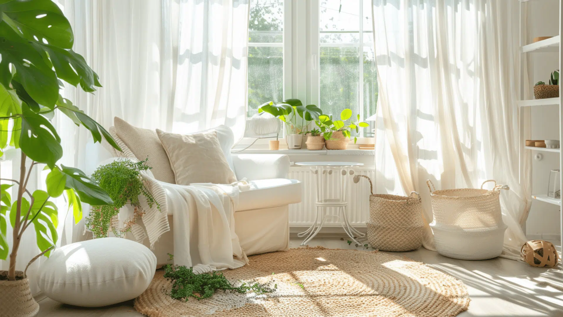 Bright White Sunroom