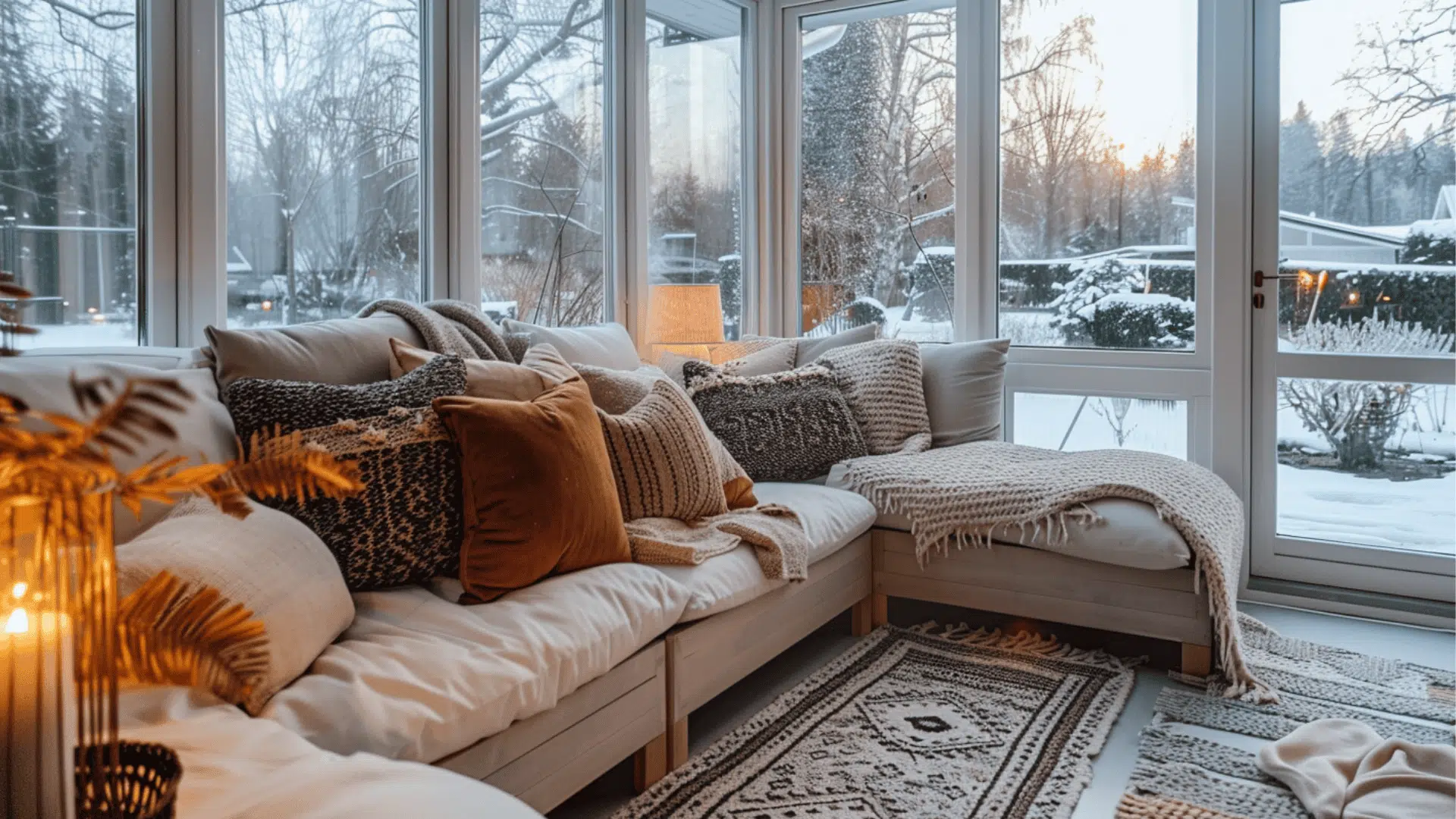 Cozy Sunroom for Winter