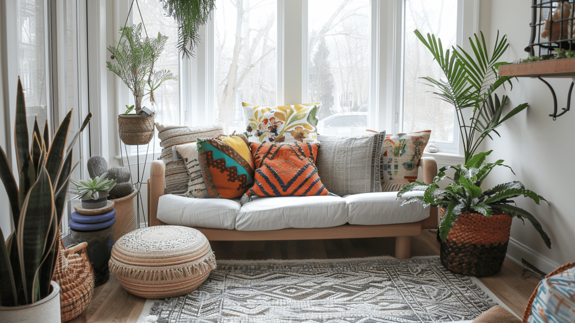 Eclectic Small Sunroom