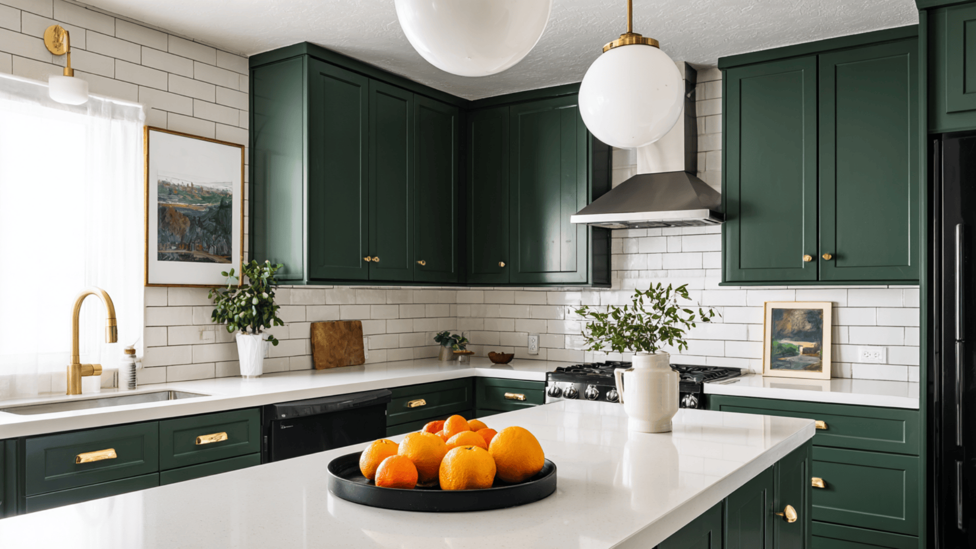 _Farrow And Ball Flat Eggshell on kitchen cabinets