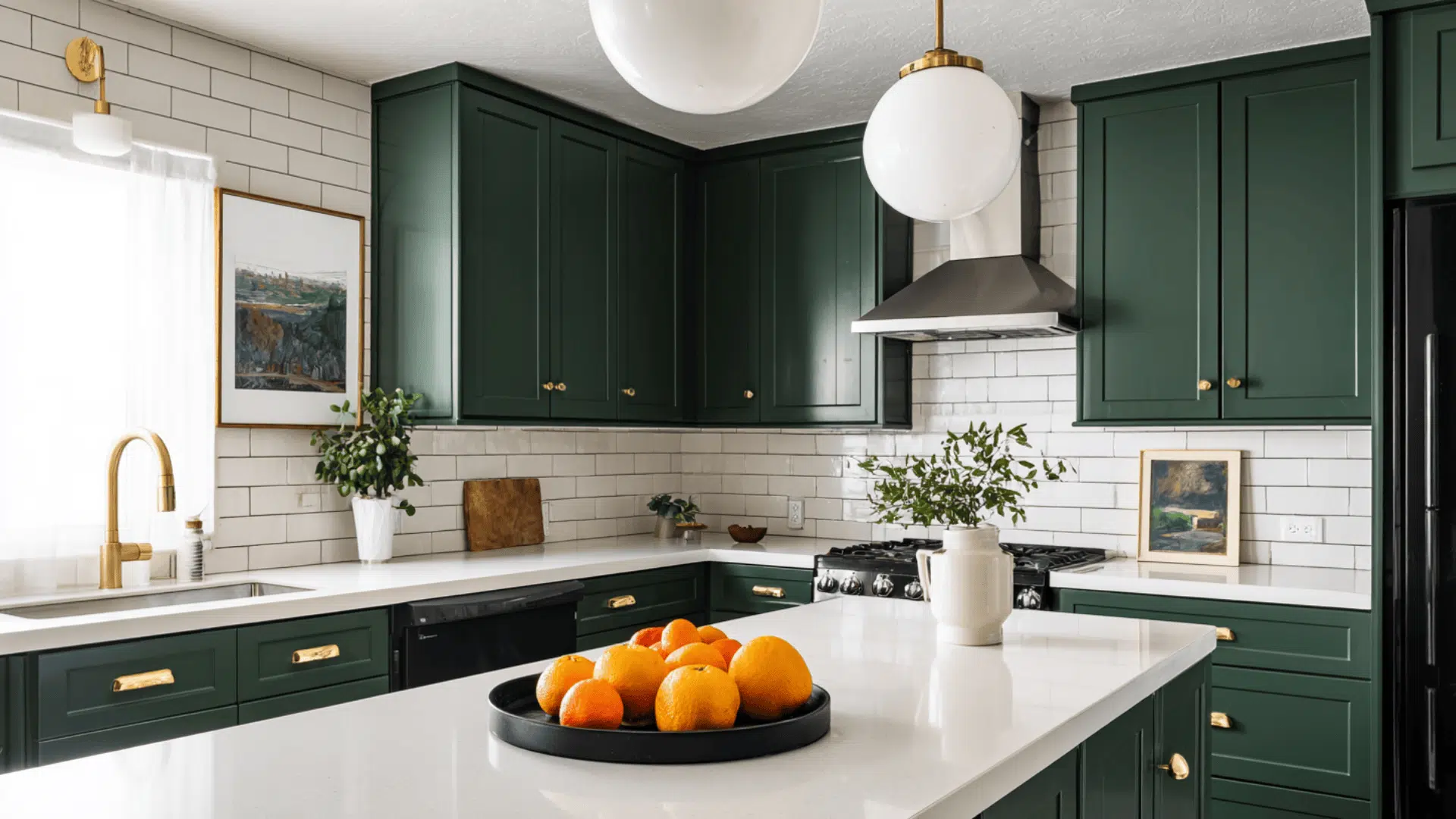 _Farrow And Ball Flat Eggshell on kitchen cabinets