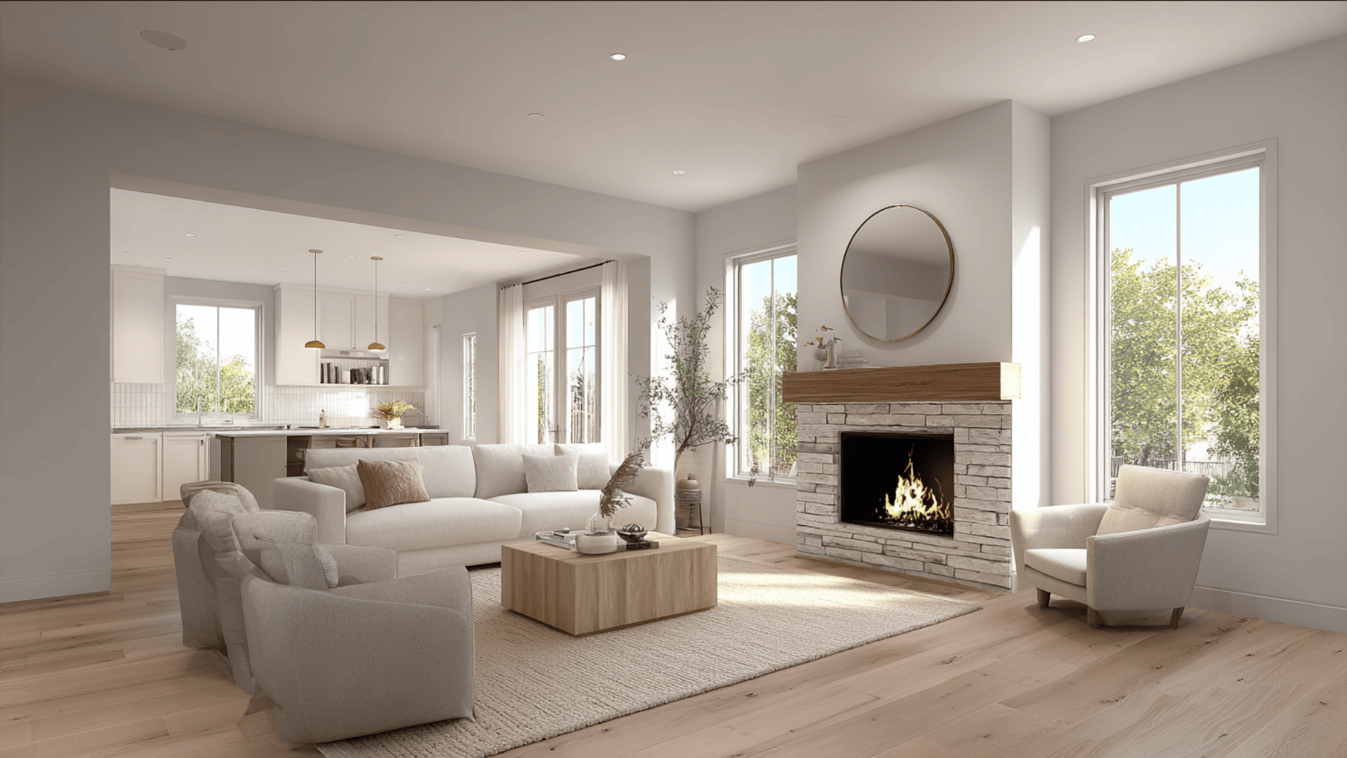 Fireplace As The Center Anchor