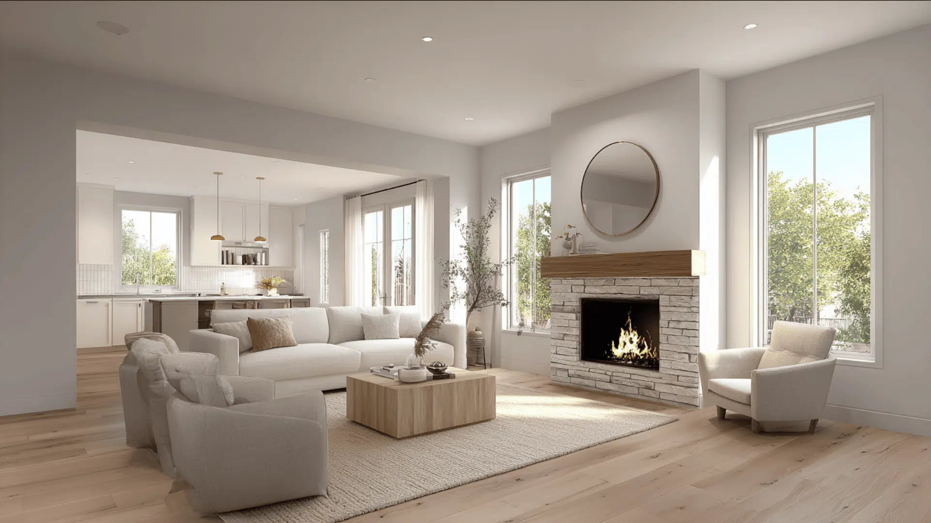 Fireplace As The Center Anchor