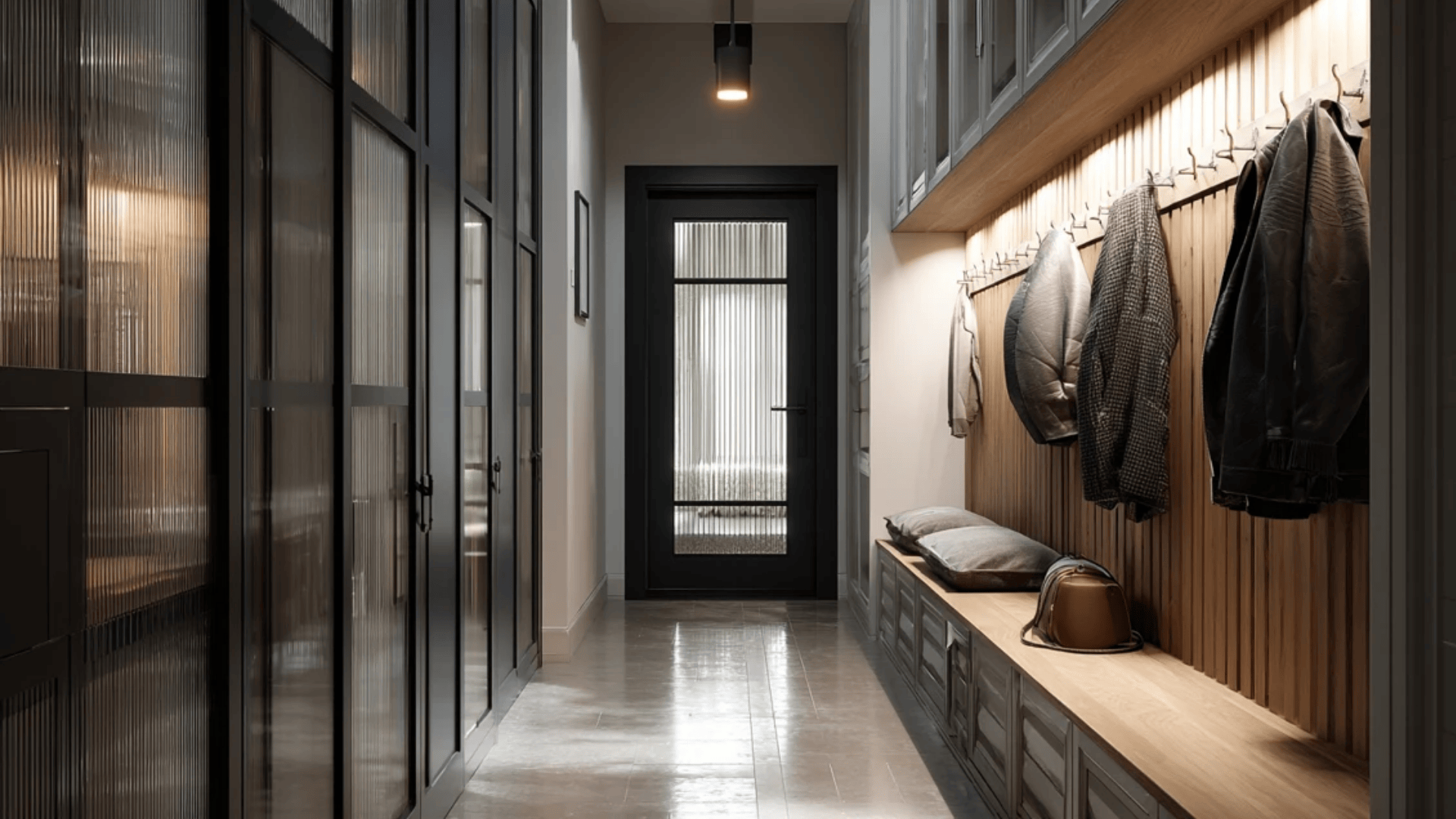 Glass Front Storage Design