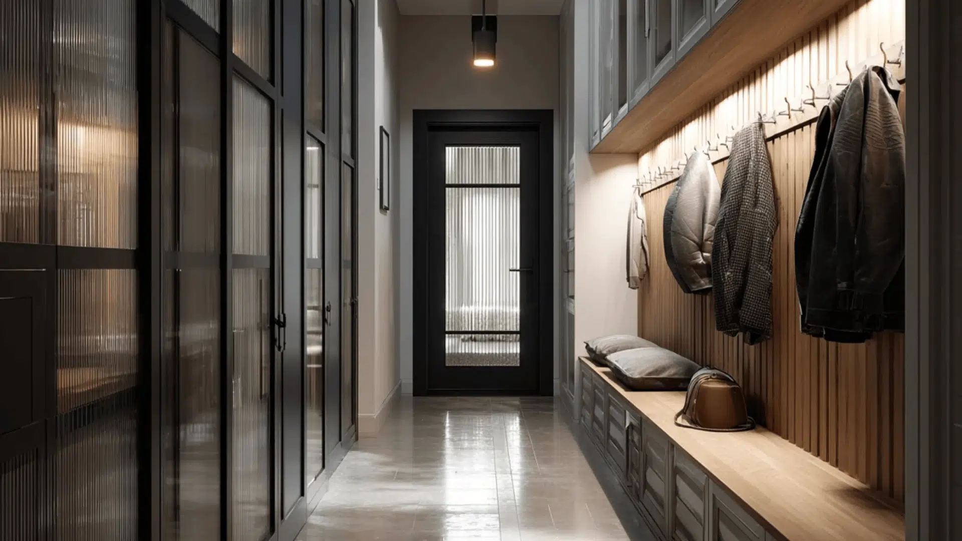 Glass Front Storage Design