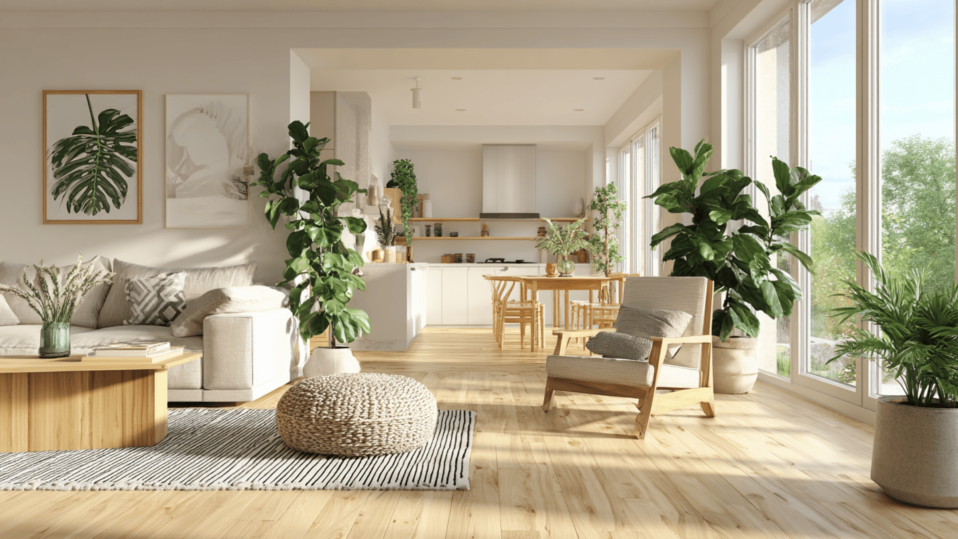 Indoor Plants As A Soft Boundary Line