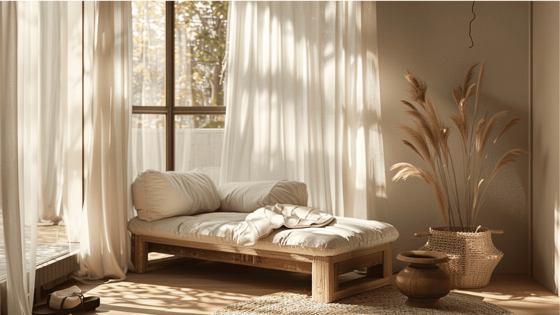 Japandi Cozy Sunroom