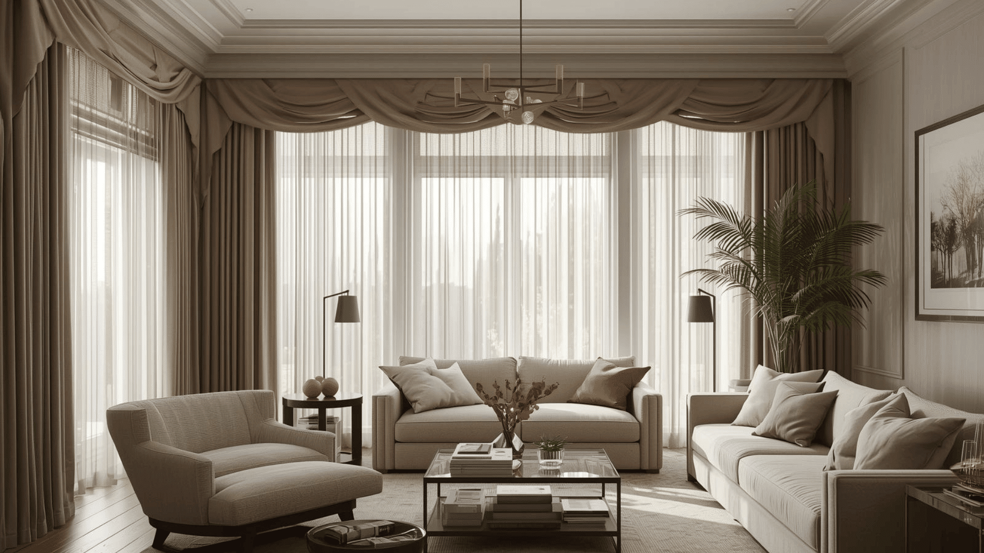 Layer Drapes with Sheers