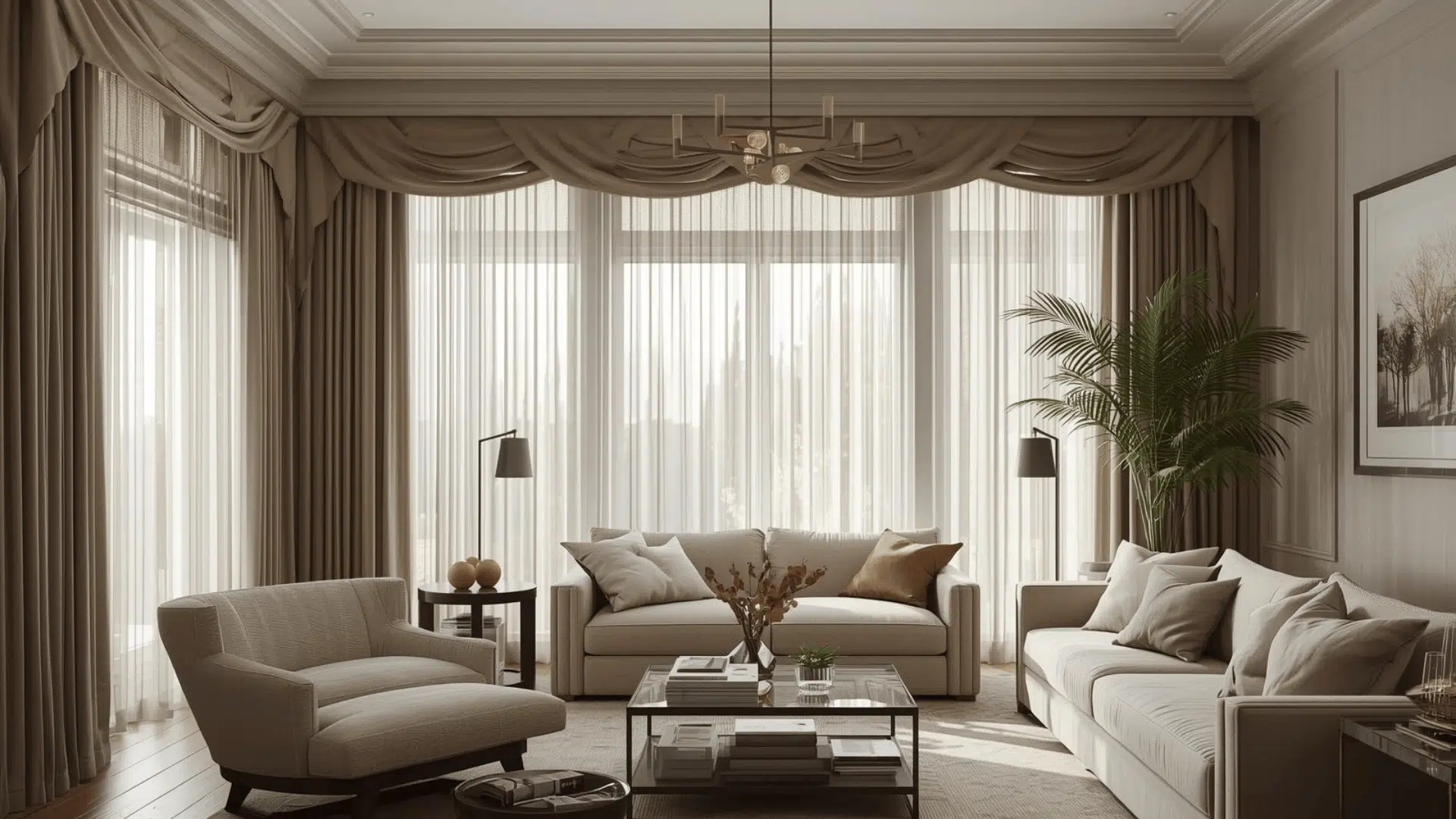 Layer Drapes with Sheers