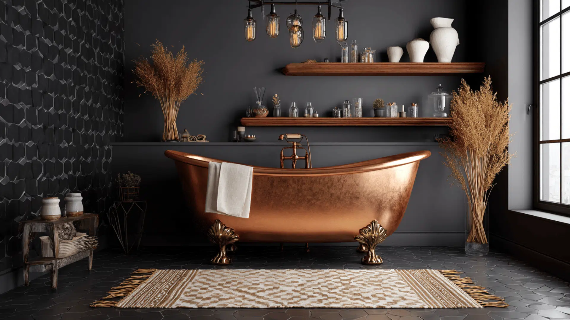 Matte Black And Brass Mix