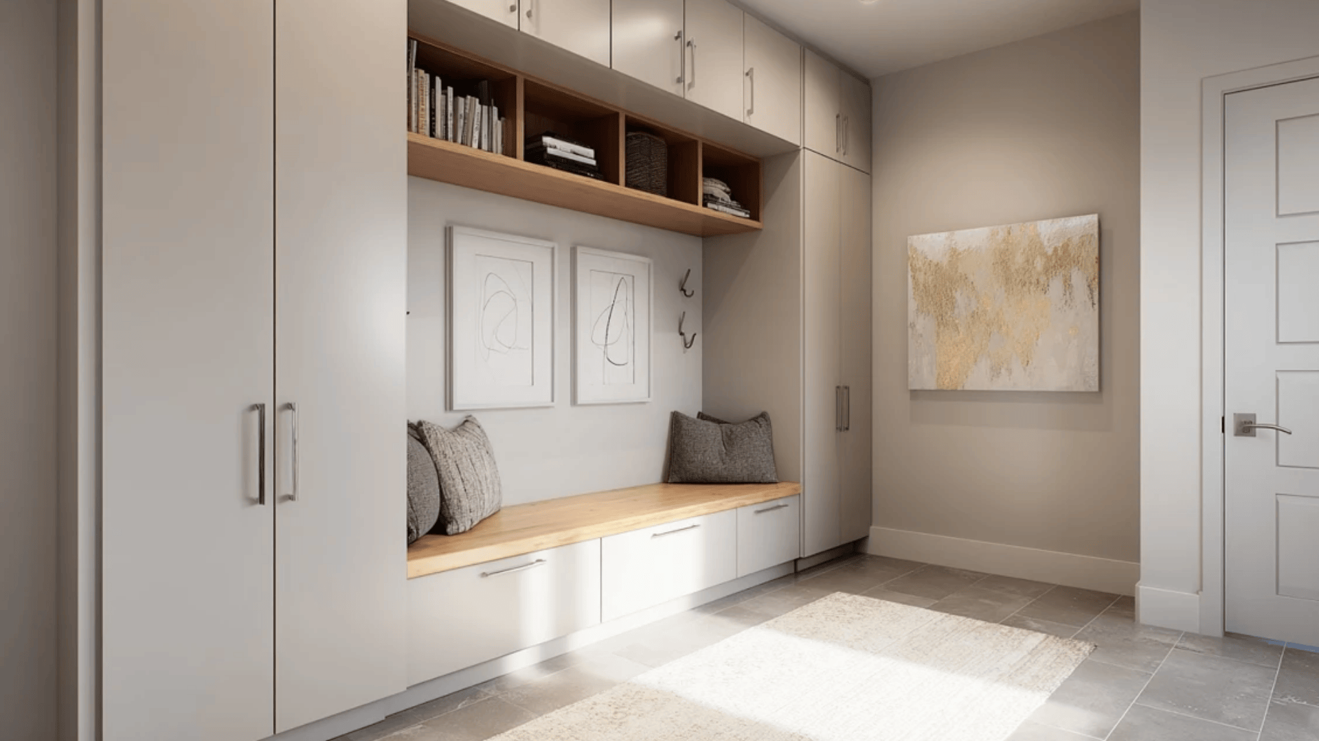 Minimal Gallery Mudroom