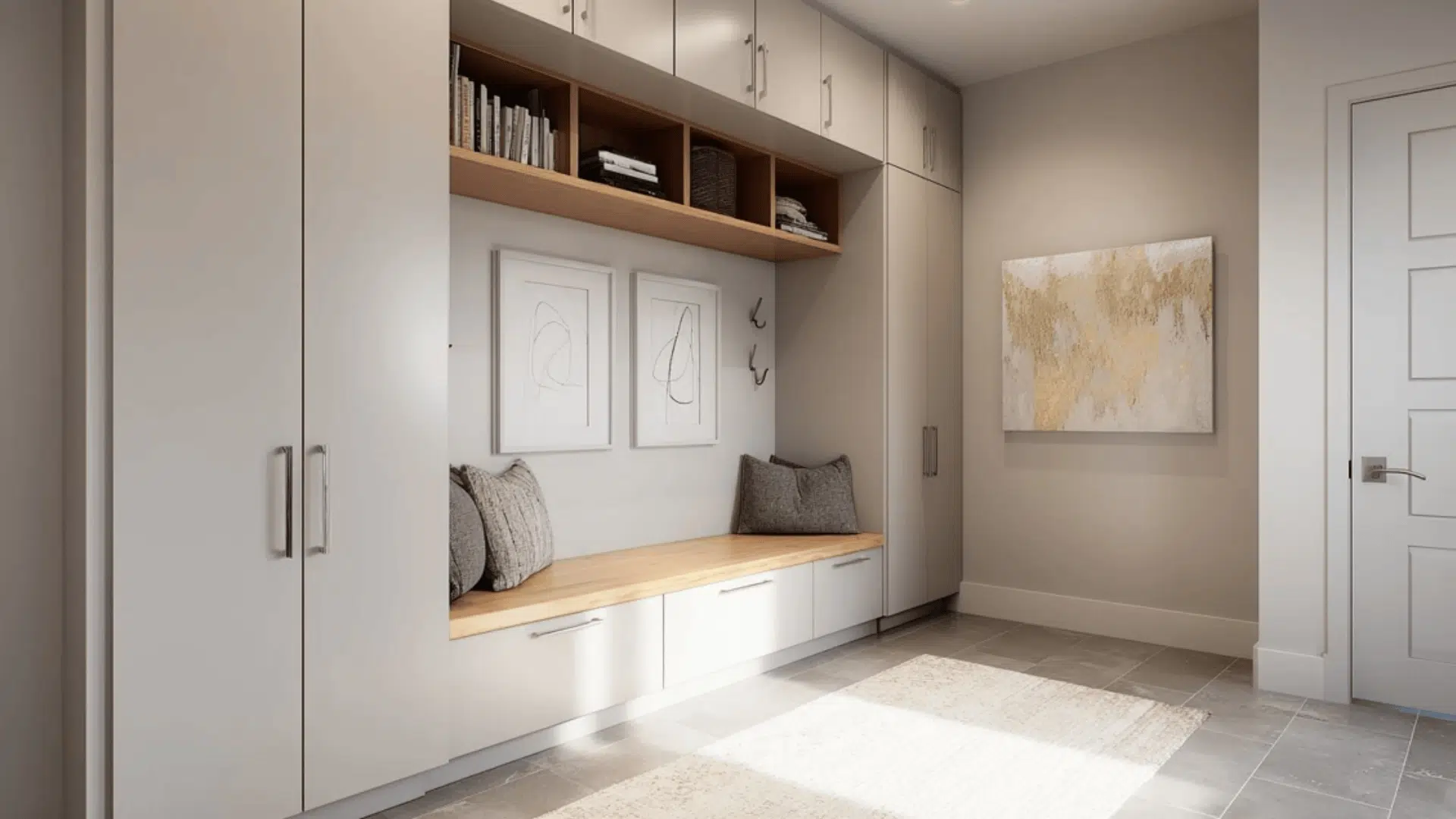 Minimal Gallery Mudroom