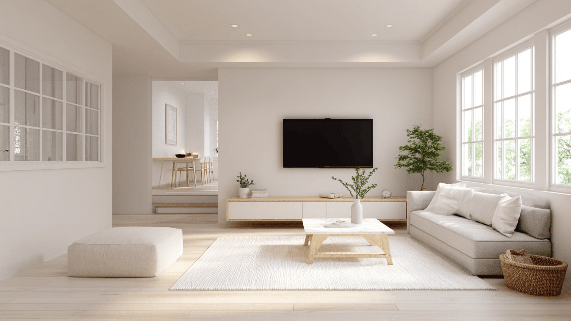 Minimalist Layout With Hidden Storage