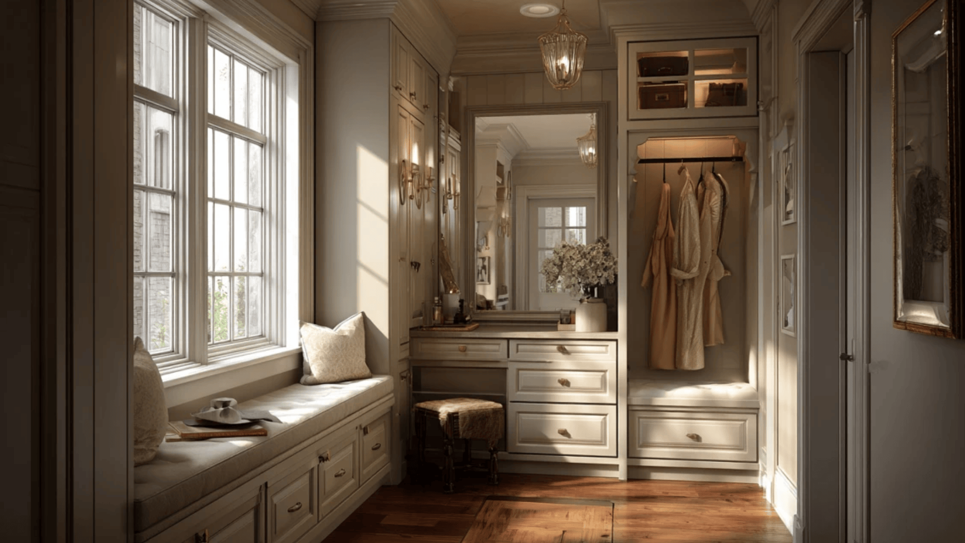 Mudroom With Vanity Feel