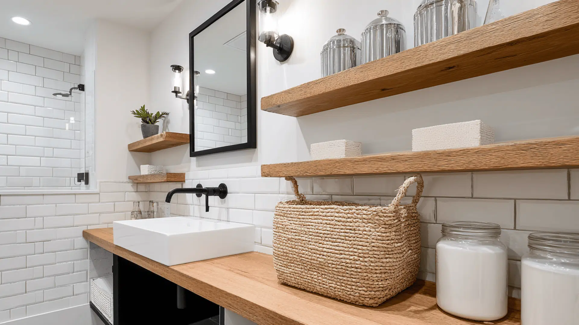 Reclaimed Wood Shelves