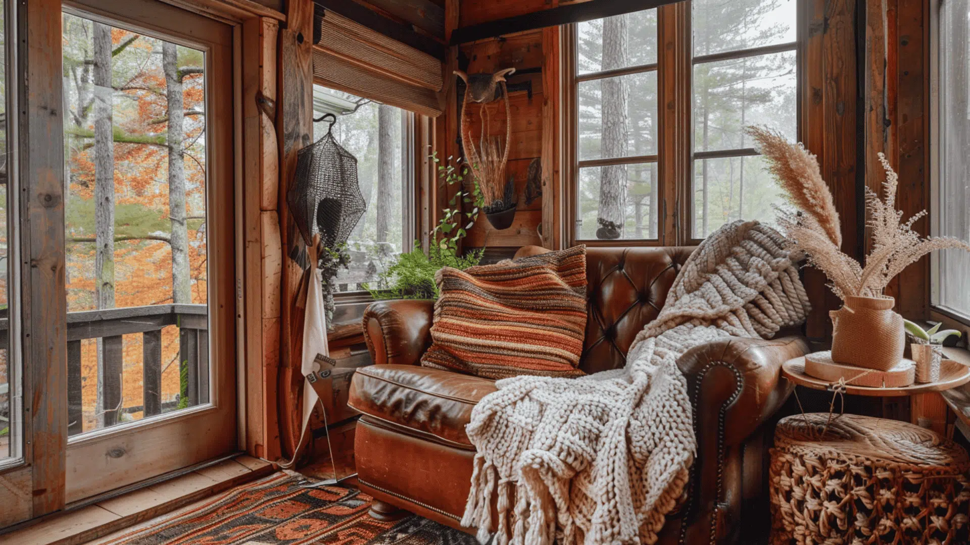 Rustic Cabin Sunroom