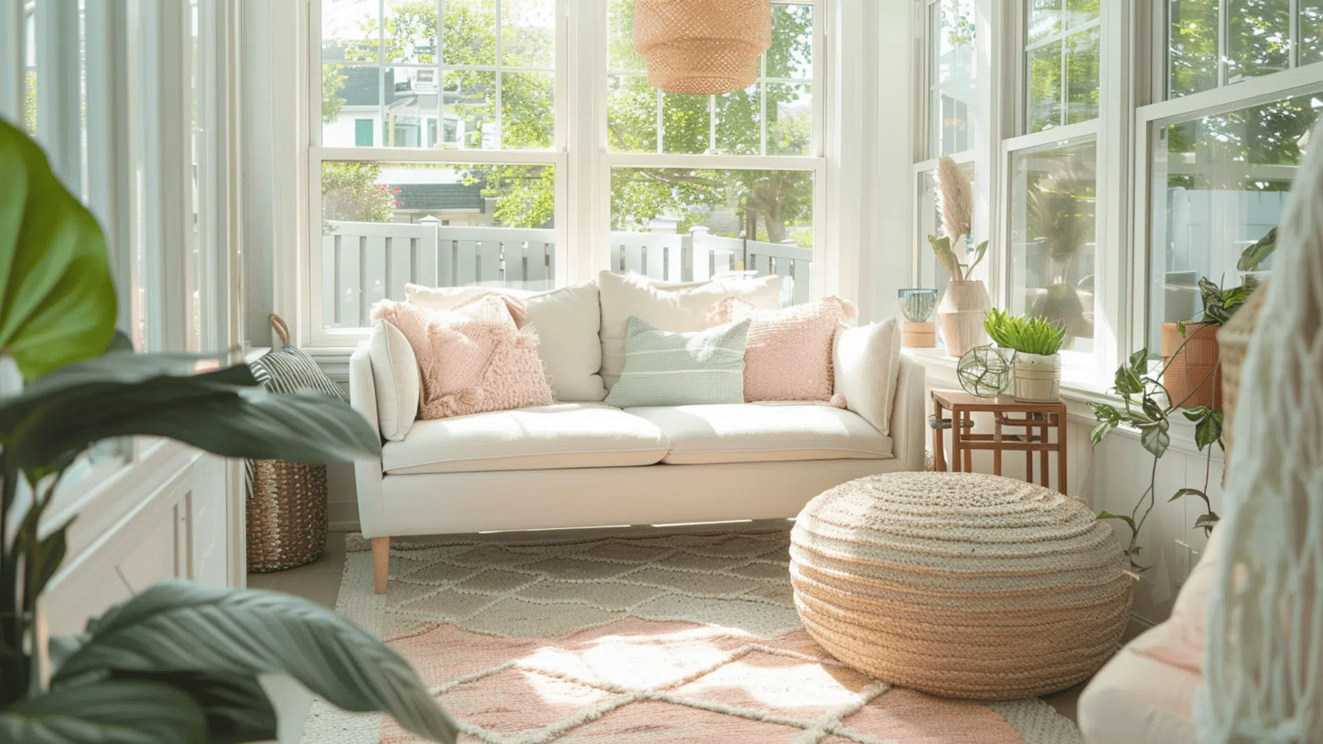 Soft Pastel Sunroom
