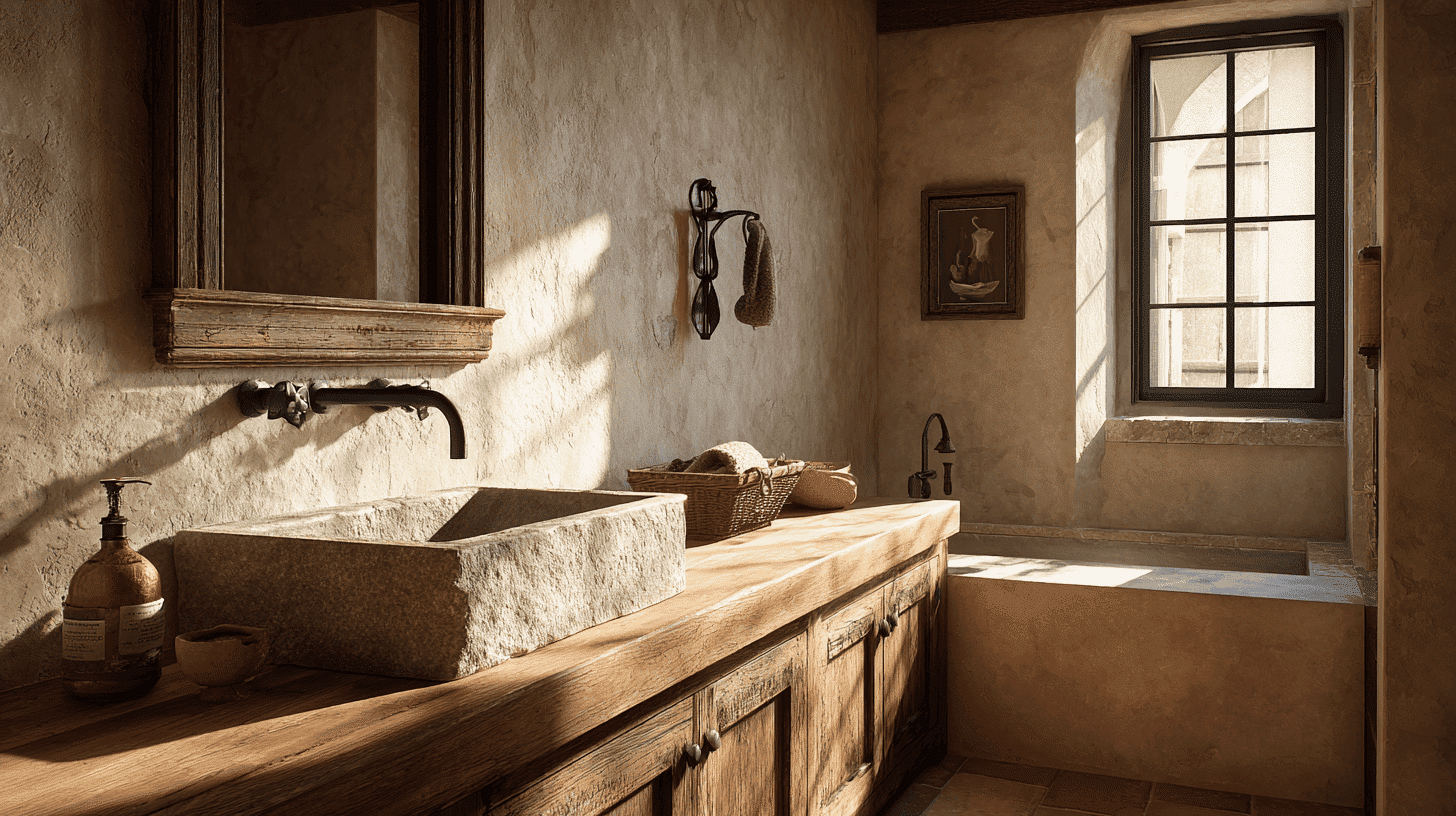 Spanish Mission Style Bathroom Design