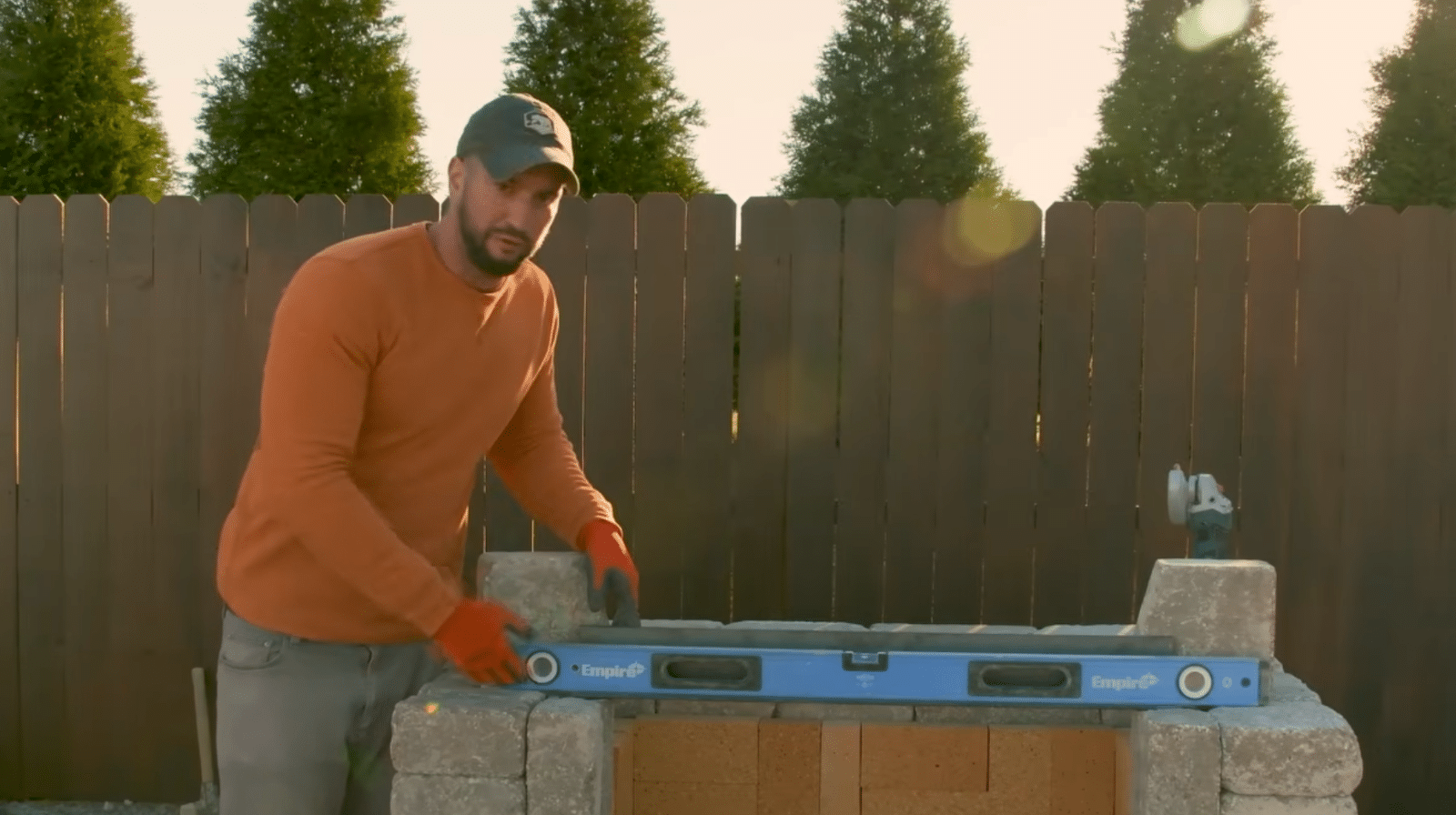 Step 5 Install Lintel Build Smoke Chamber