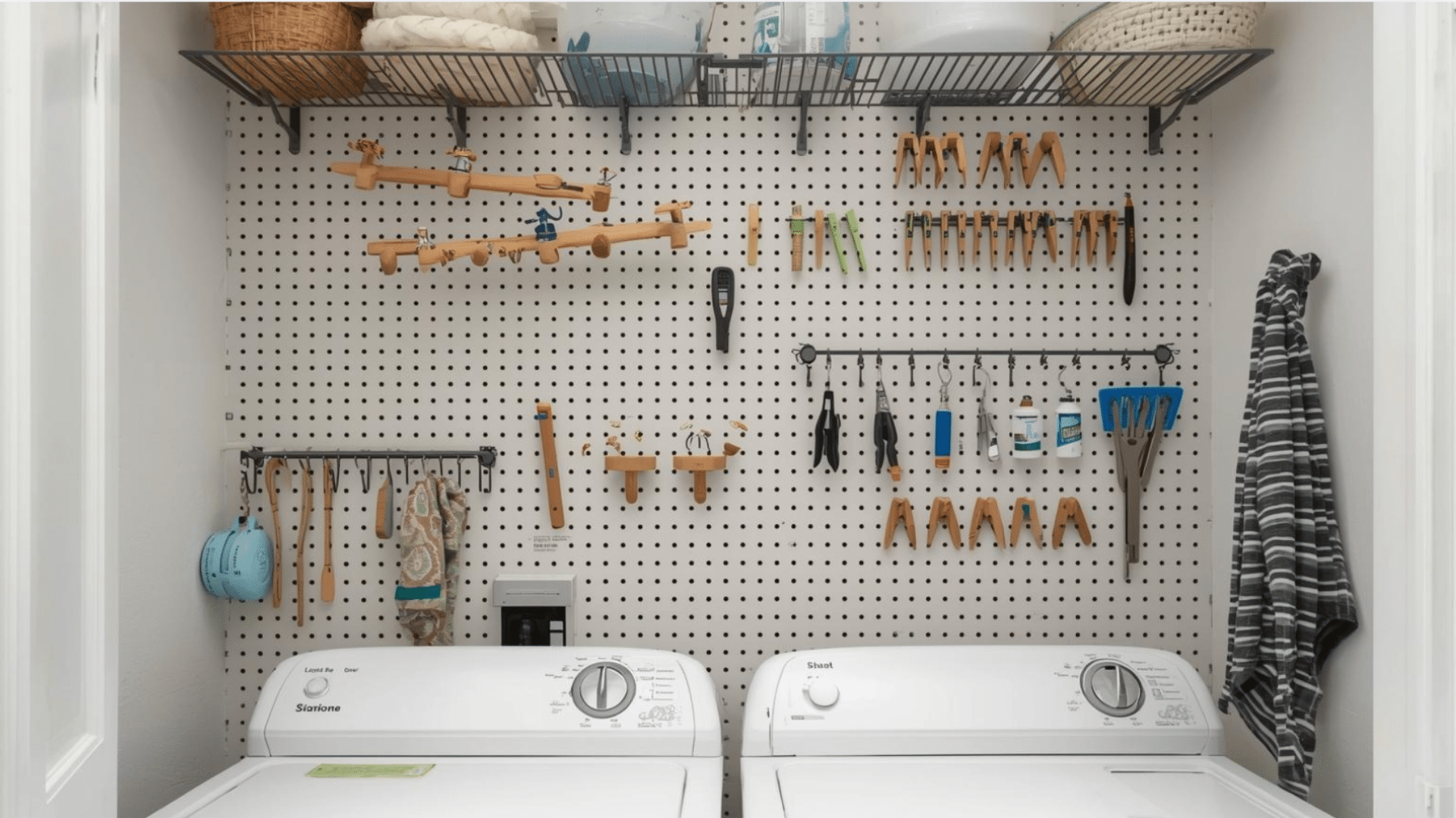 Storage With A Pegboard Wall