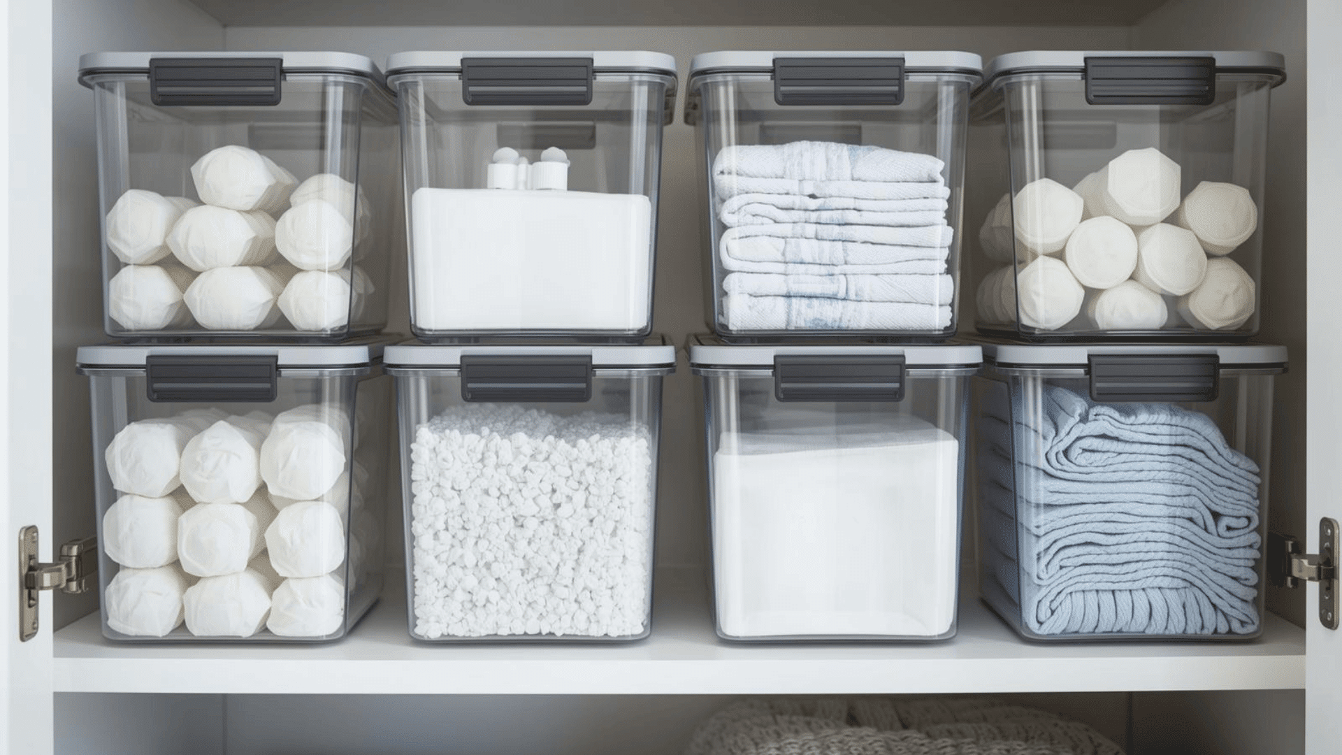 Store Supplies In Clear Containers