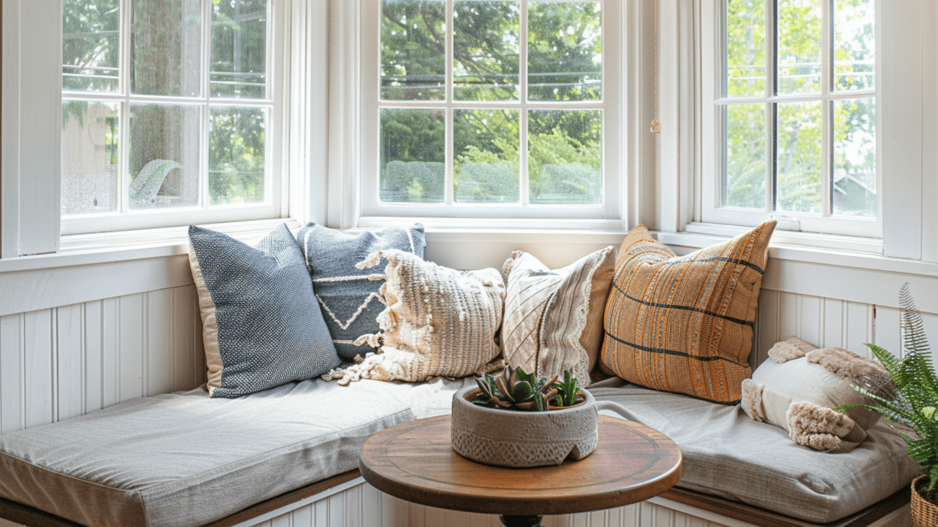 Sunroom with Corner Seating