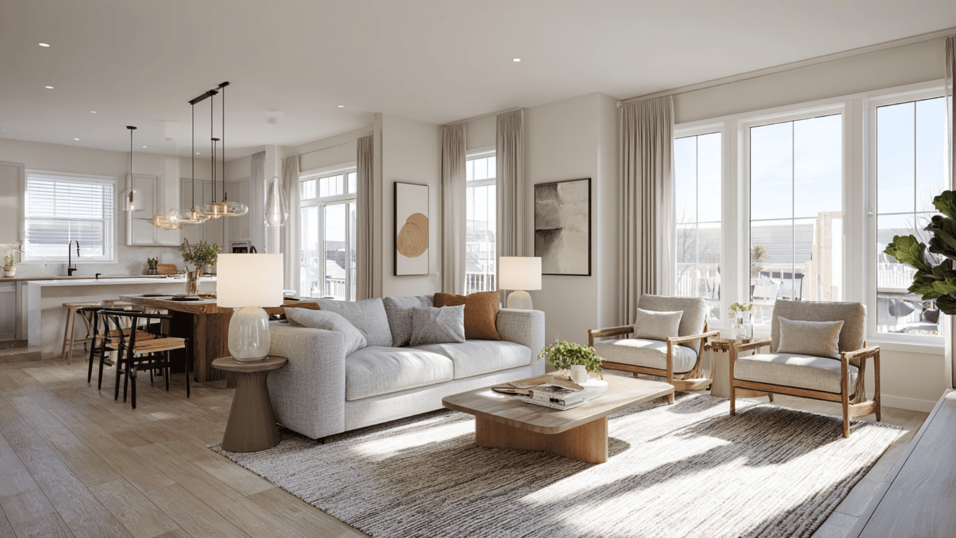 Symmetrical Layout With Matching Chairs