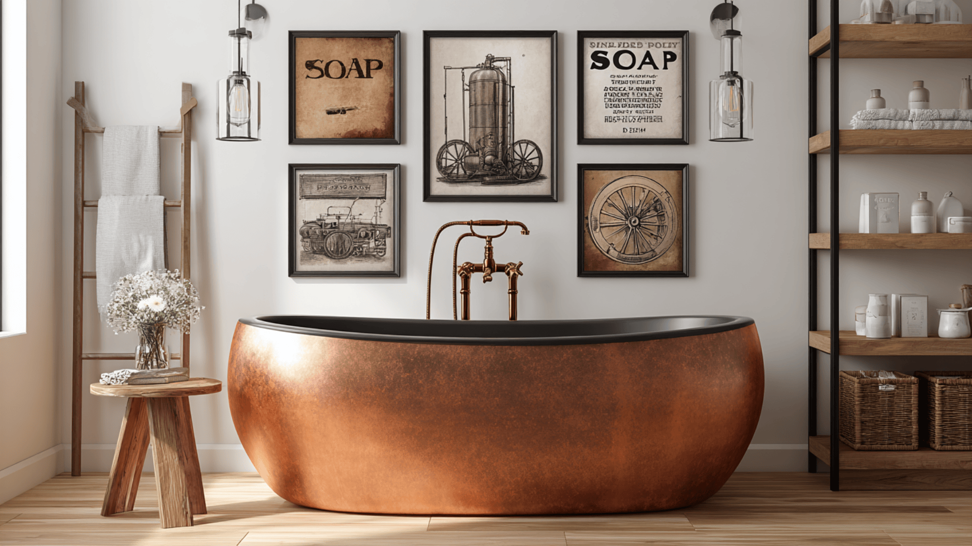 Thrifted Art Wall With Simple Frames