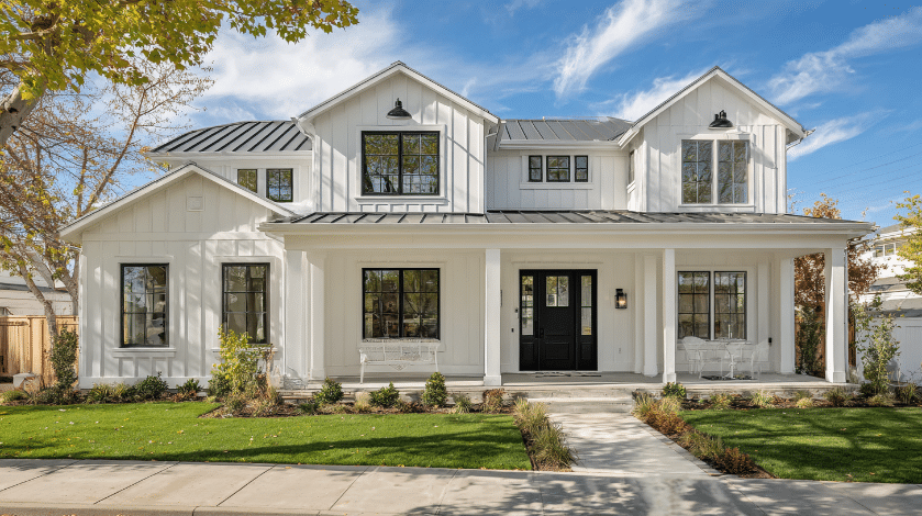 Traditional White Farmhouse With Modern Updates