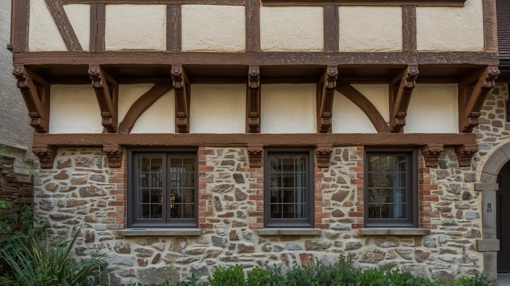 Tudor house Wall Materials And Surface Texture
