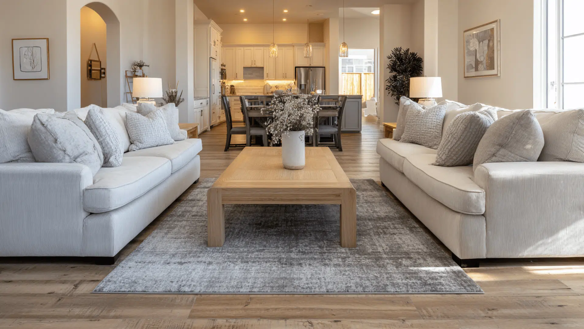 Two Sofas Facing Each Other