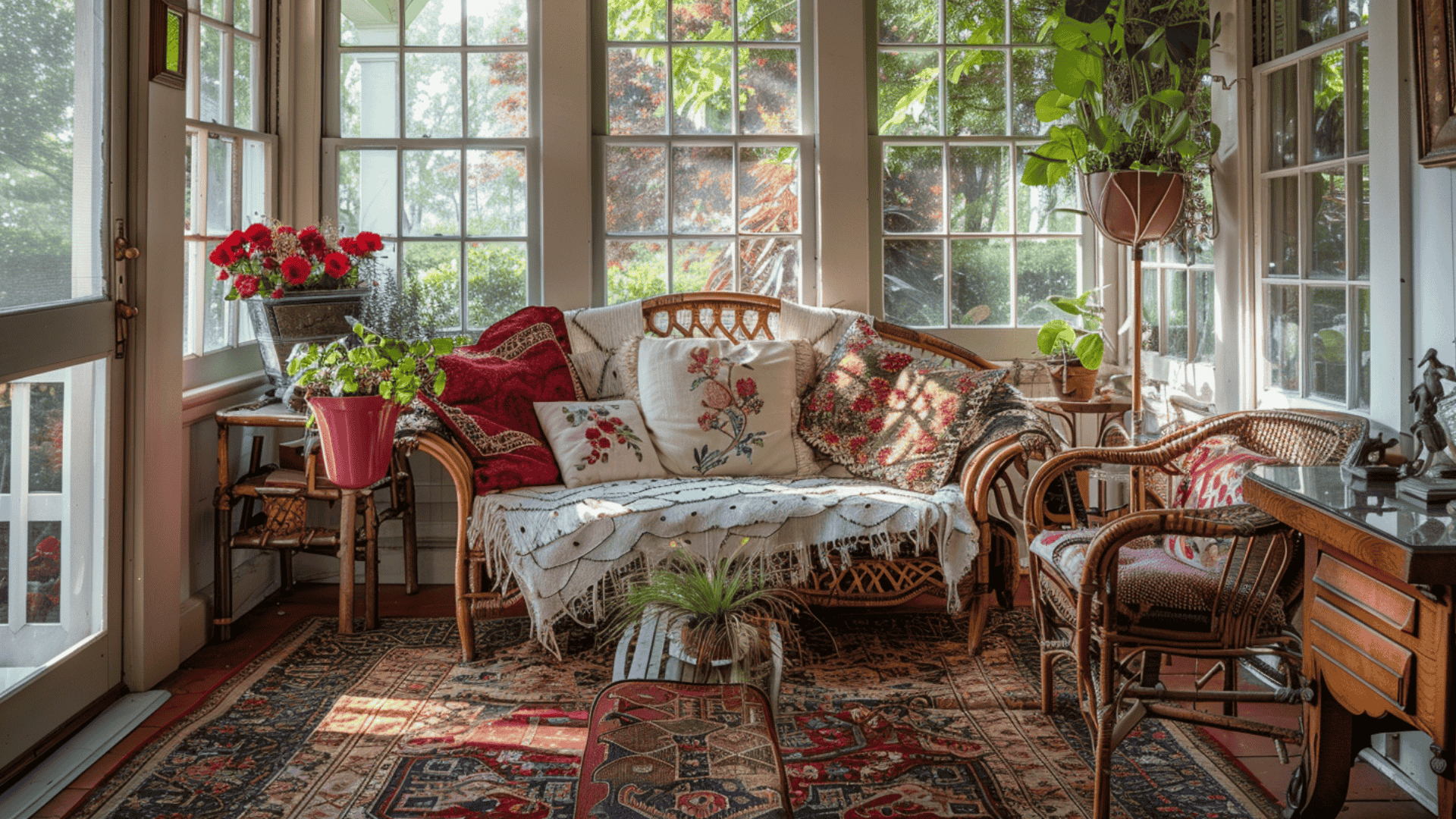 Vintage Charm Sunroom