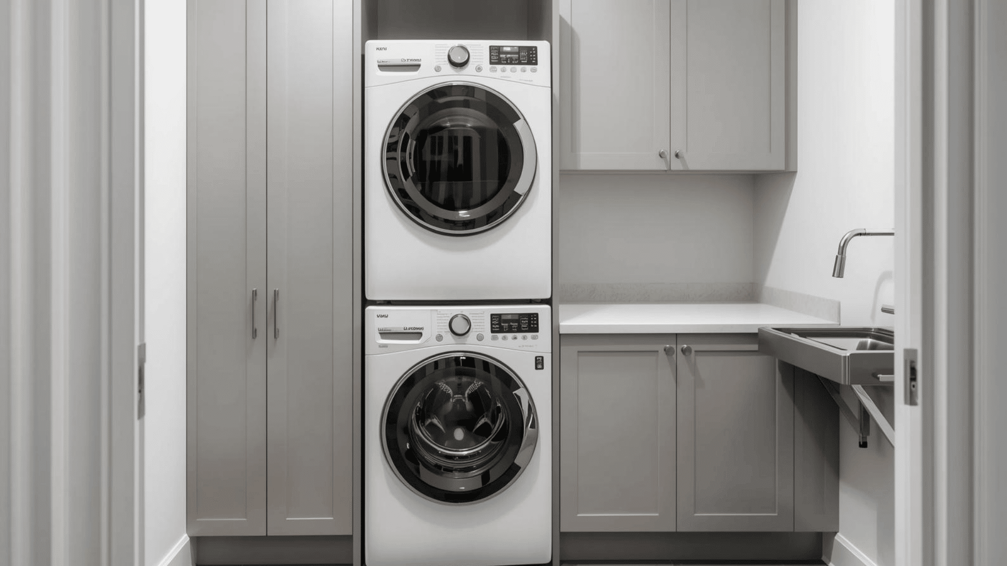 Washer and Dryer Vertically