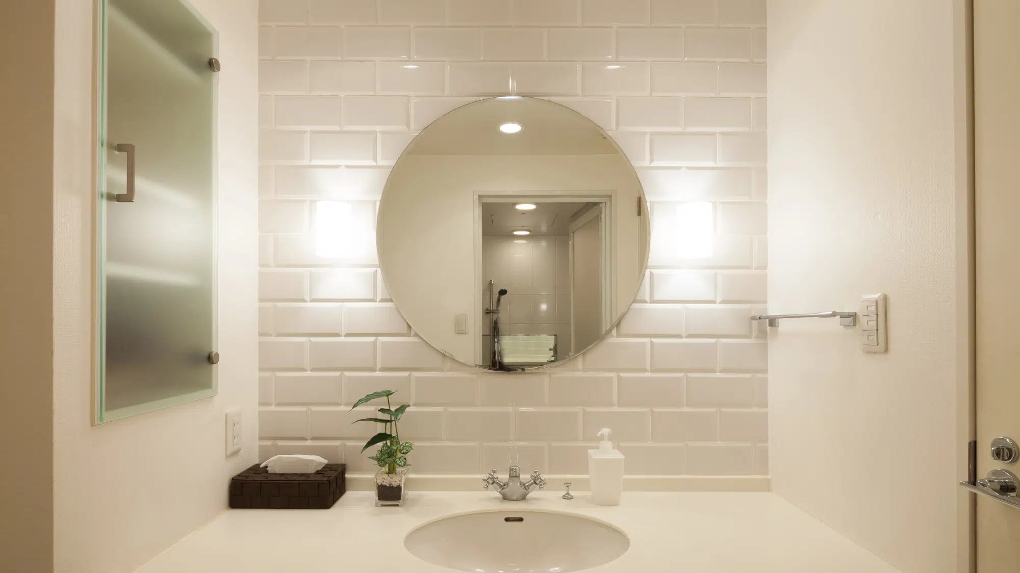 bathroom mirror