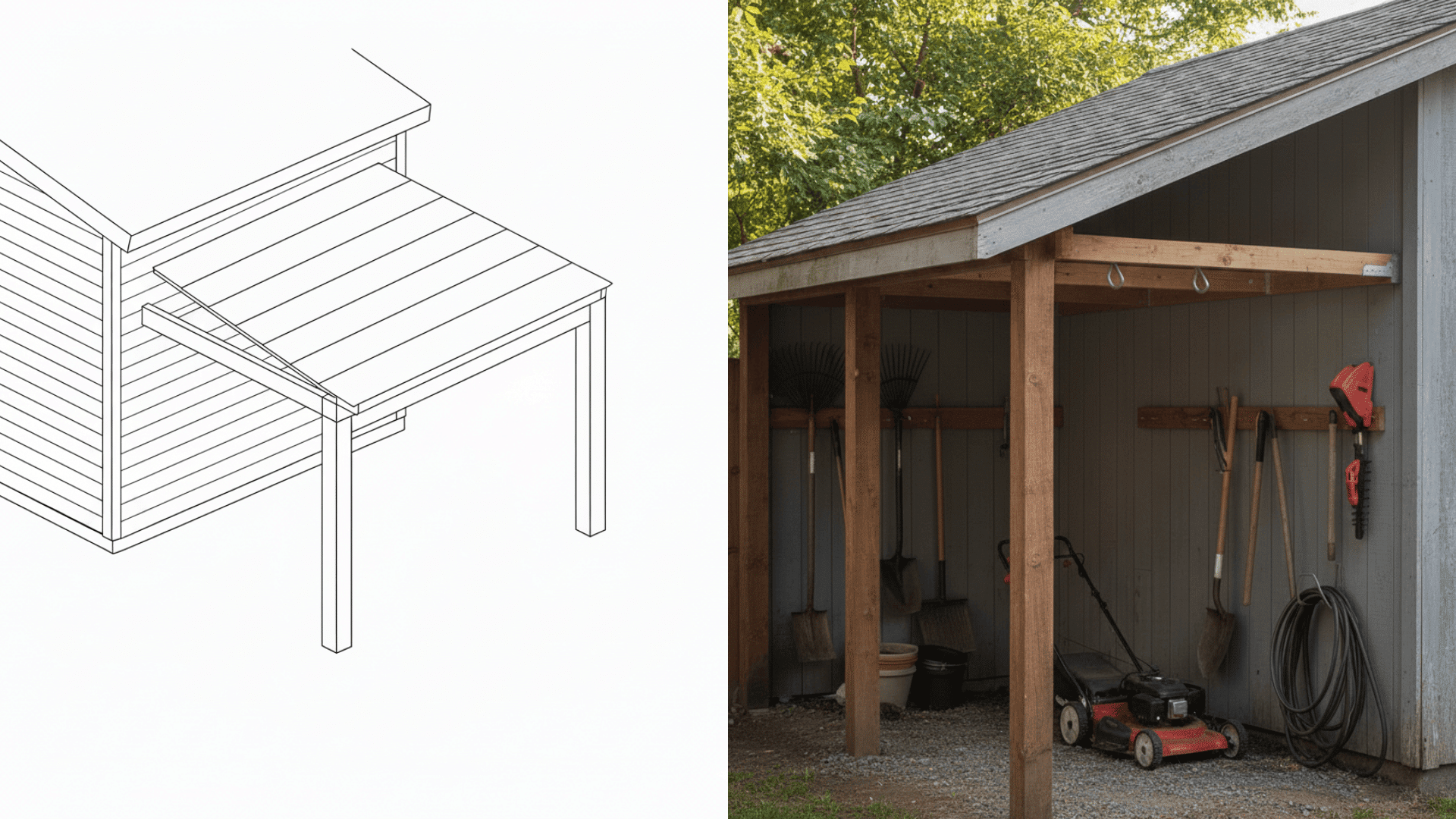 bike and equipment storage