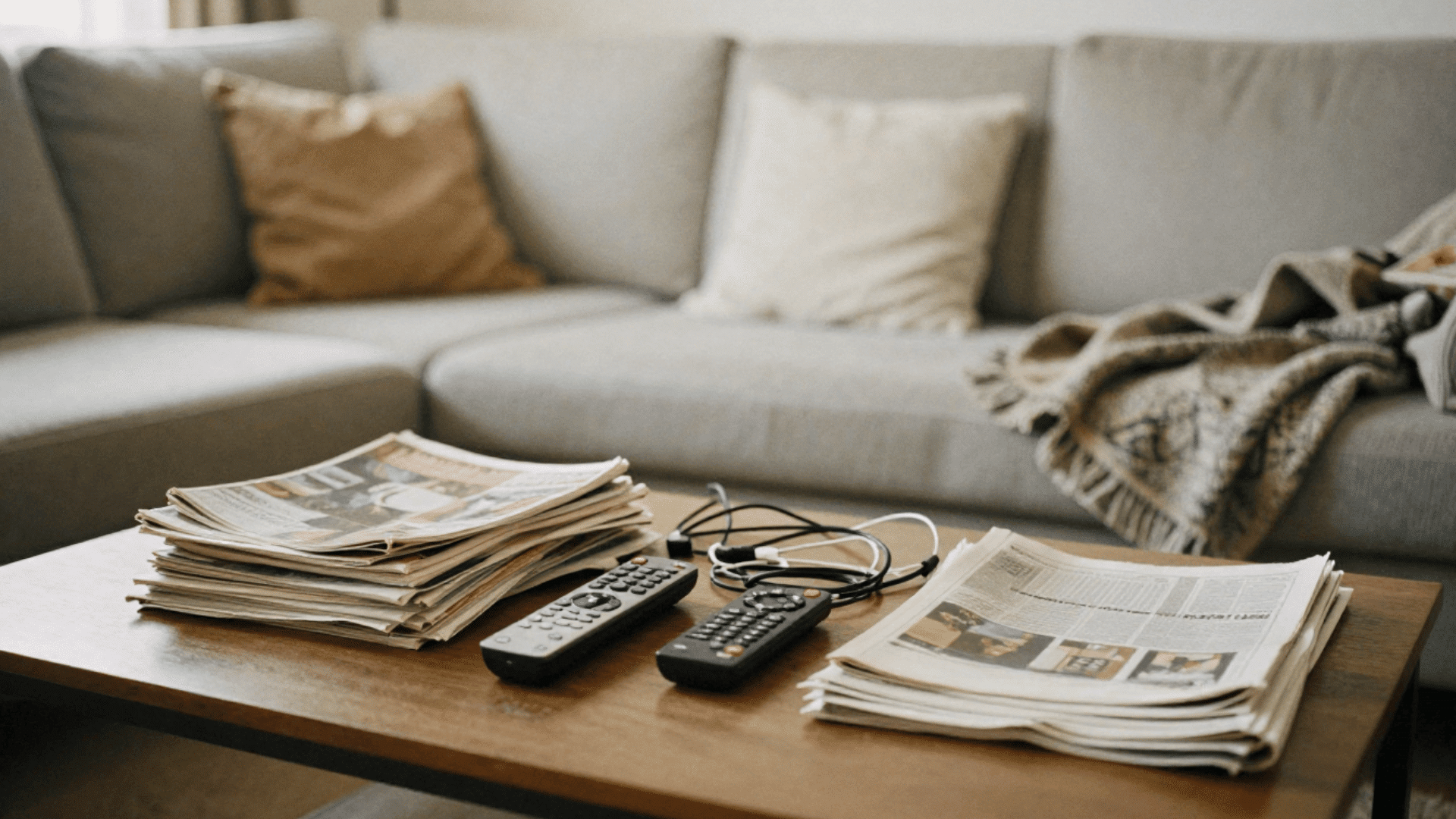 living room decluttering checklist