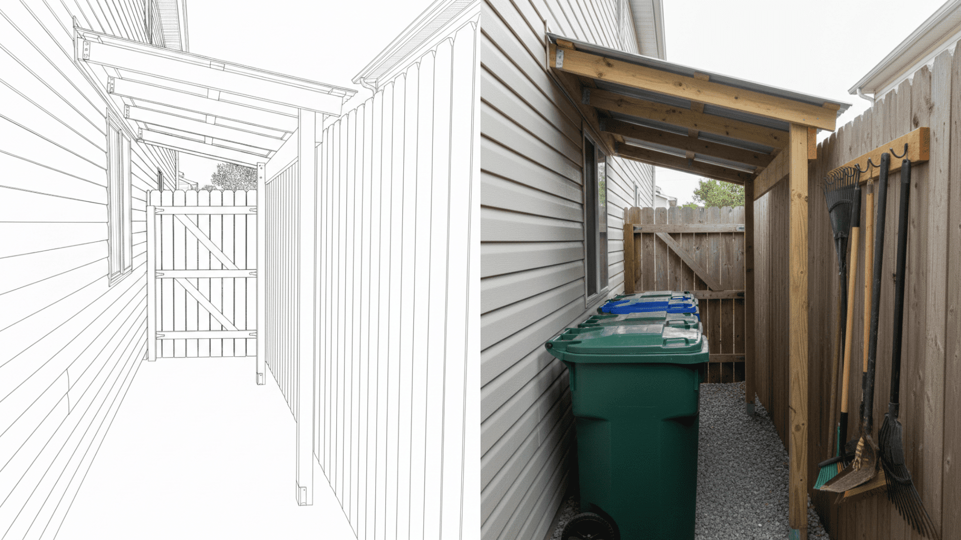 side yard storage cover