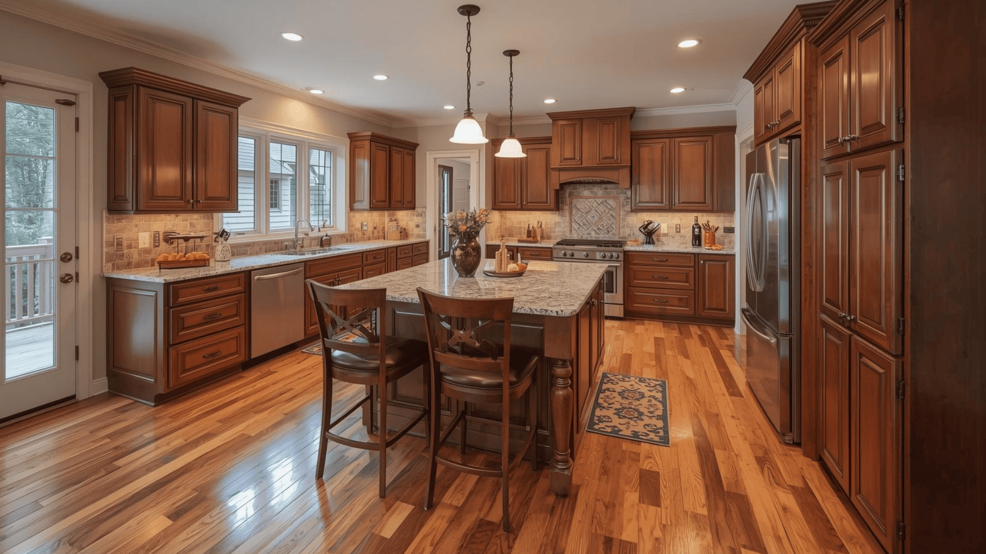solid hardwood kitchen